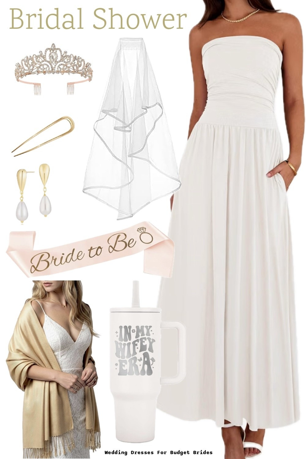 Bachelorette party or bridal shower outfit idea for the bride to be. All on Amazon.

#LTKootd #LTKWedding #LTKSeasonal
