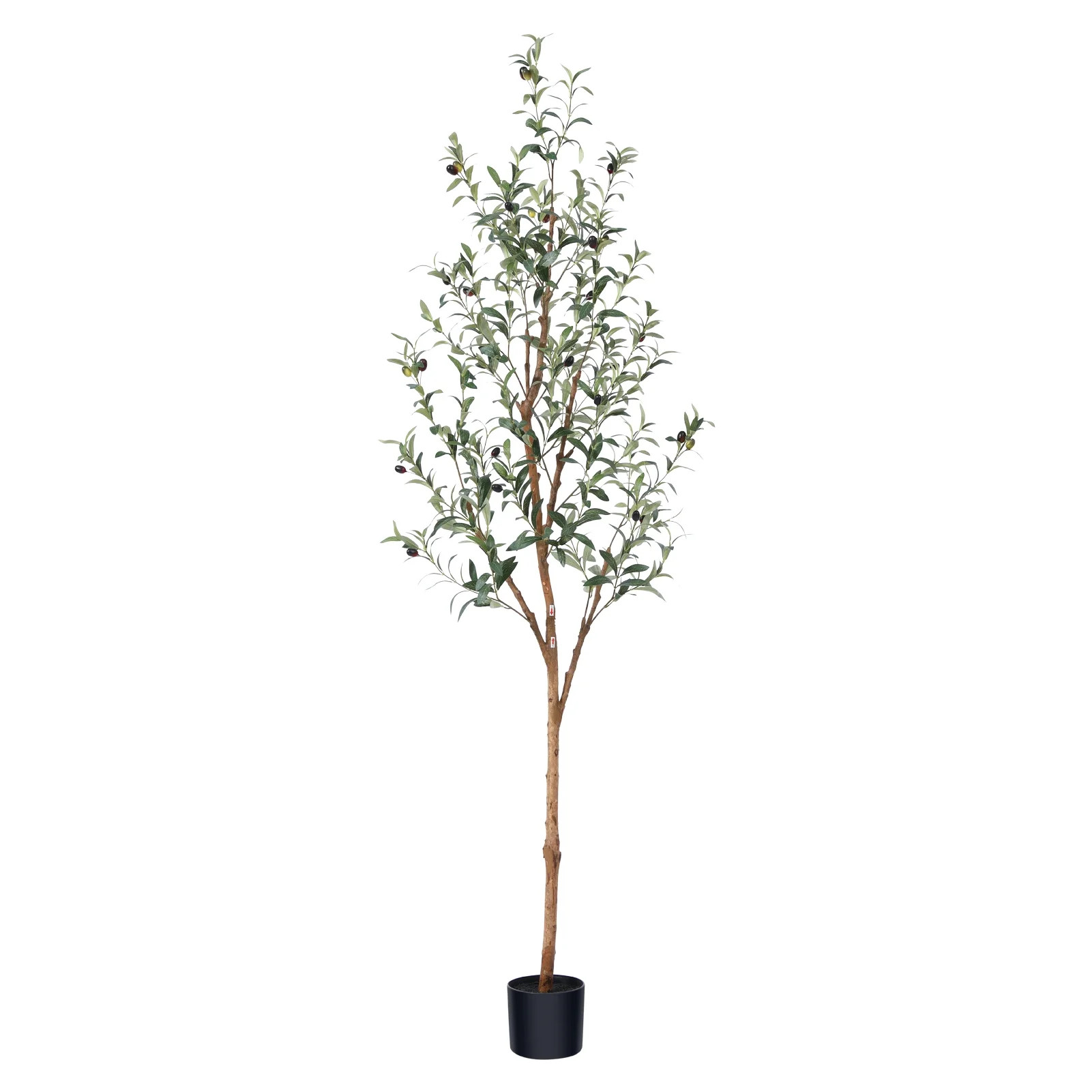 DR.Planzen 6 feet Artificial Olive Tree Indoor, Tall Faux Olive Tree  in Black Plastic Pot, Artif... | Walmart (US)