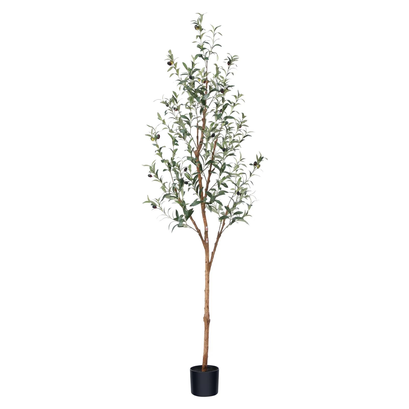 6FT Artificial Olive Tree with Fruits and Wood Branches, Potted Faux Olive Plants. 10 lb. DR.Plan... | Walmart (US)