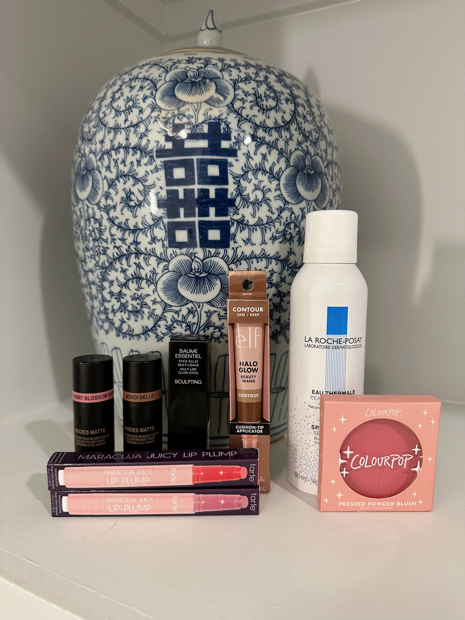 Ulta summer makeup haul!!!✨💛🩷 

Juicy lips shade - cherry blossom & poppy 
ColourPop blush shade - New To Me 
Elf Contour wand shade - tan/deep
NudeStix blush shade - cherry blossom babe
NudeStix contour shade - bondi belle 
Chanel shade - sculpting 