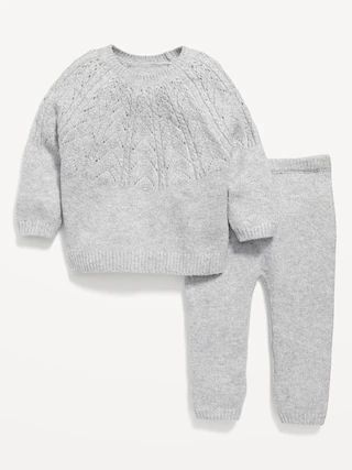 Pointelle-Knit Pullover Sweater and Leggings Set for Baby | Old Navy (US)