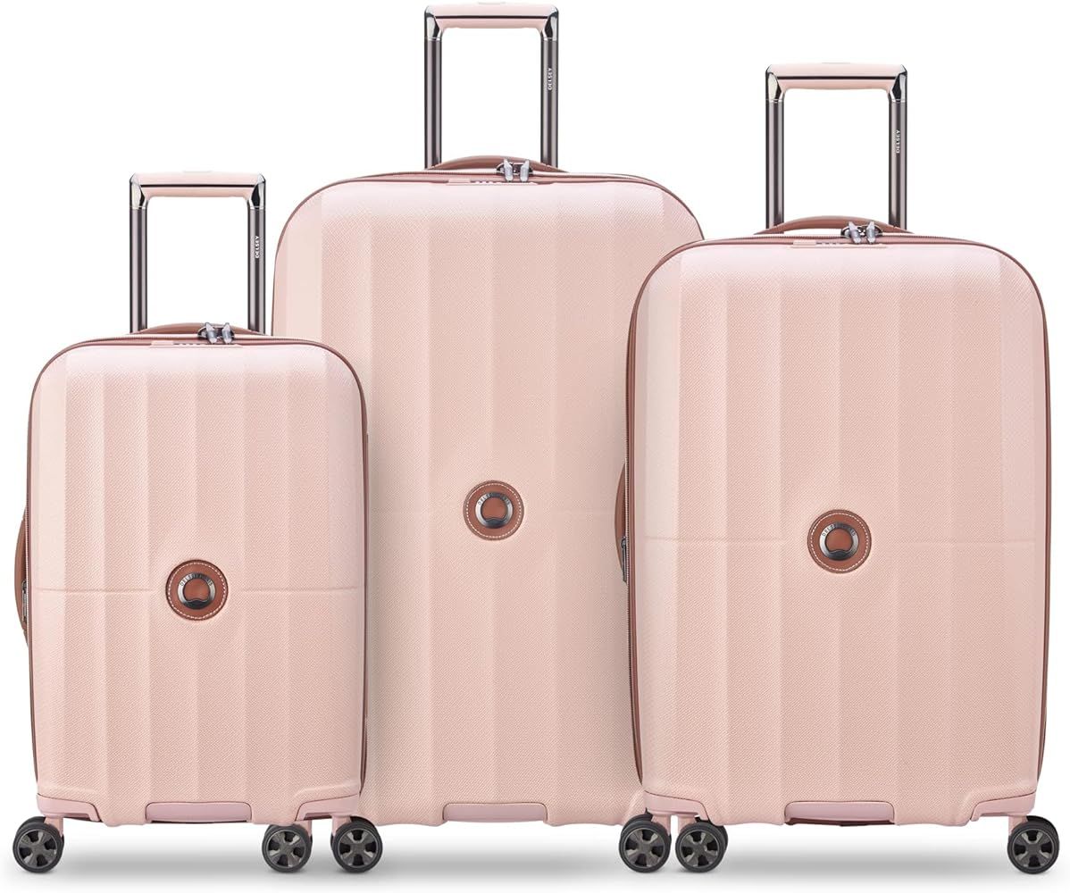 DELSEY Paris St. Tropez Hardside Expandable Luggage with Spinner Wheels, Pink, 3-Piece Set (21/24... | Amazon (US)