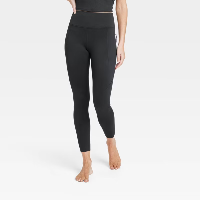 Women's Flex Ribbed High-Rise 7/8 Leggings - All in Motion™ | Target