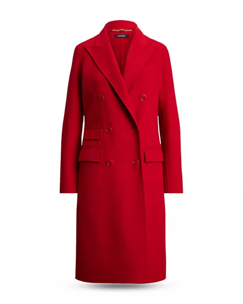 Double Breasted Wool Blend Coat | Bloomingdale's (US)