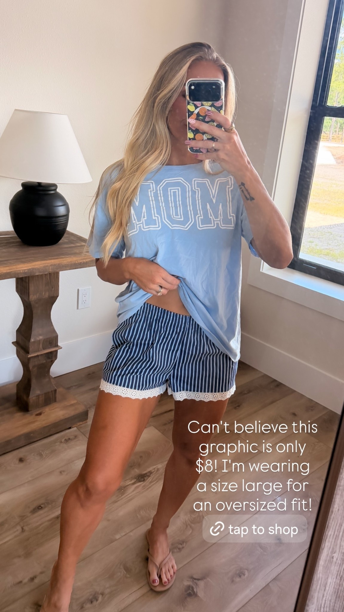 Can't believe this
graphic is only
$8! I'm wearing 
a size large for
an oversized fit!