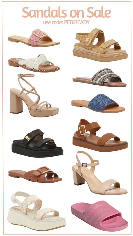 Sandals are 20% off at DSW with code PEDIREADY! These are all on sale! 

#LTKfindsunder50 #LTKsalealert #LTKshoecrush