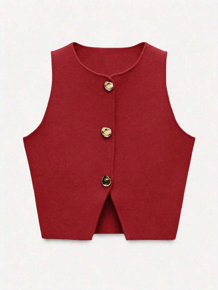 Freeform Women's Sleeveless Tank Top, Unique Elegant Fashion High-End Romantic Business Casual Vacation Graduation Independence Day, Size Runs Small, Suggest Ordering One Size Up Summer | SHEIN