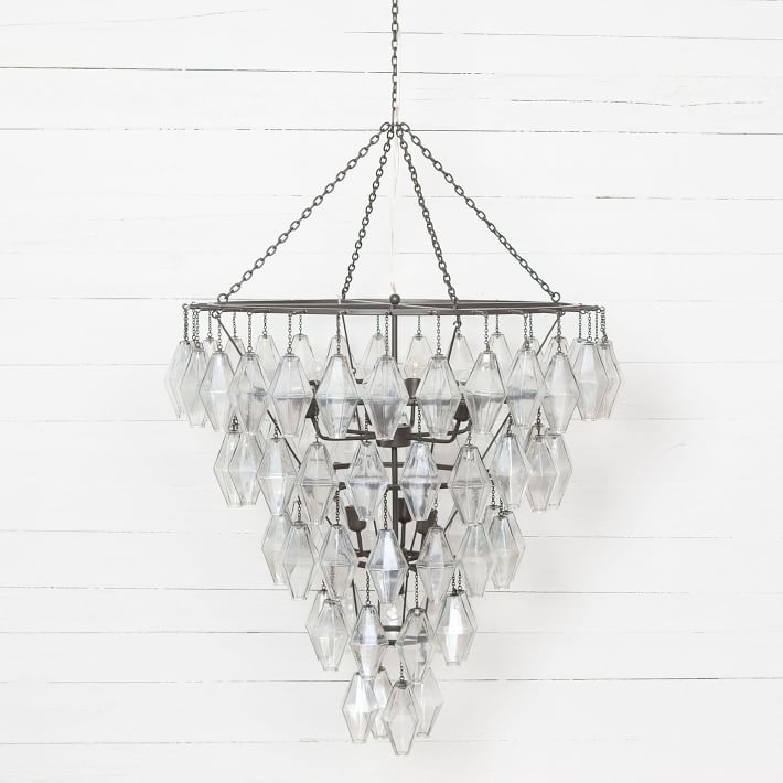Grand Waterfall Cascading Chandelier (39") | West Elm (US)