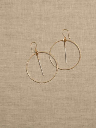 Lina Dangling Hoop Earrings | Aureus + Argent | Banana Republic (US)