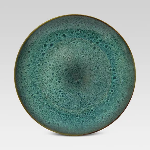 Belmont  Dinner Plate Green Reactive 10.75"x10.75" - Threshold™ | Target