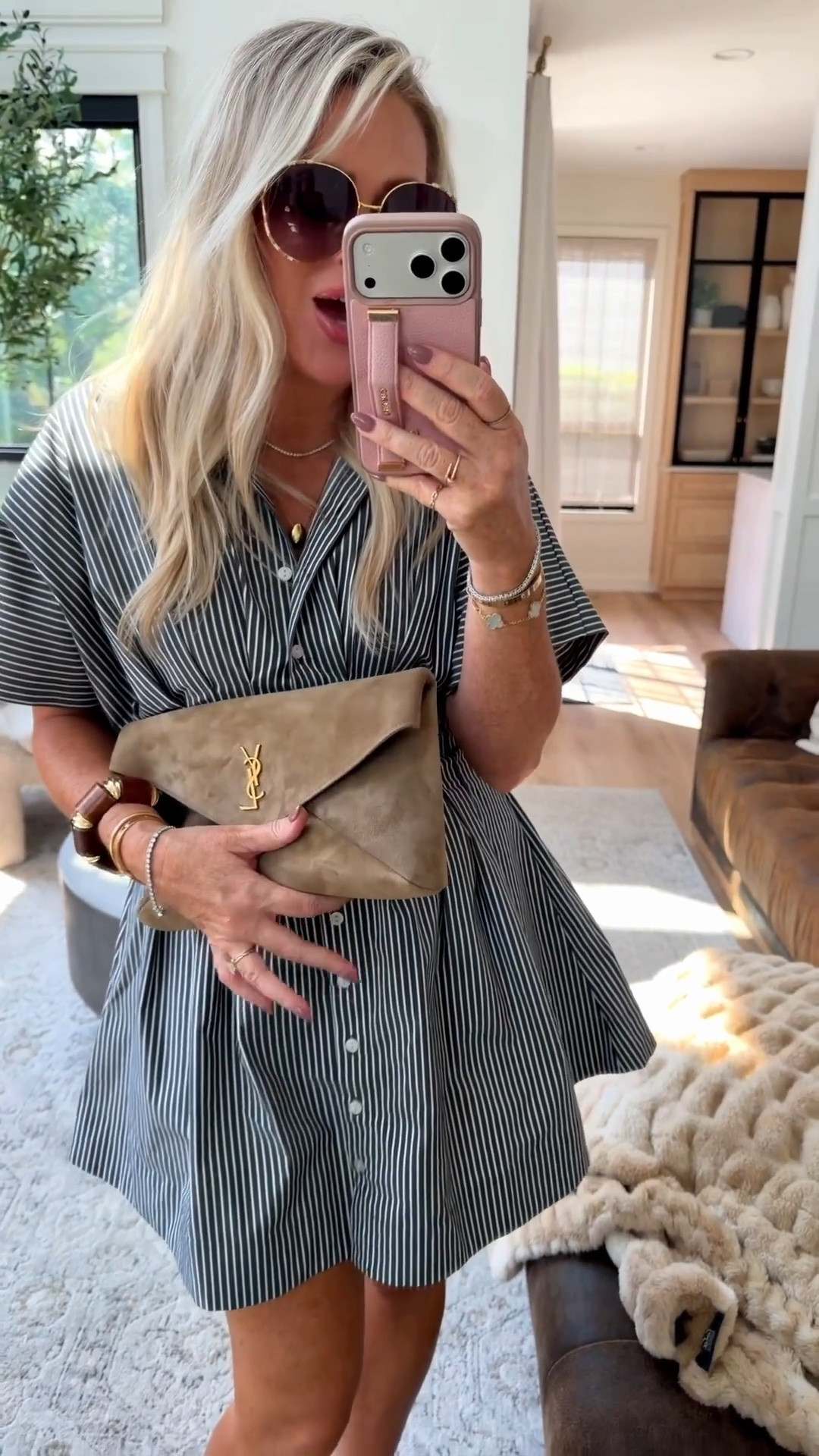 OOTD- wearing small. My dress is on sale for a limited time only! 
Dress also comes in black and it’s so cute with booties and a jacket too for fall! 🍂🍂🍂

#LTKOver40 #LTKootd #LTKWorkwear