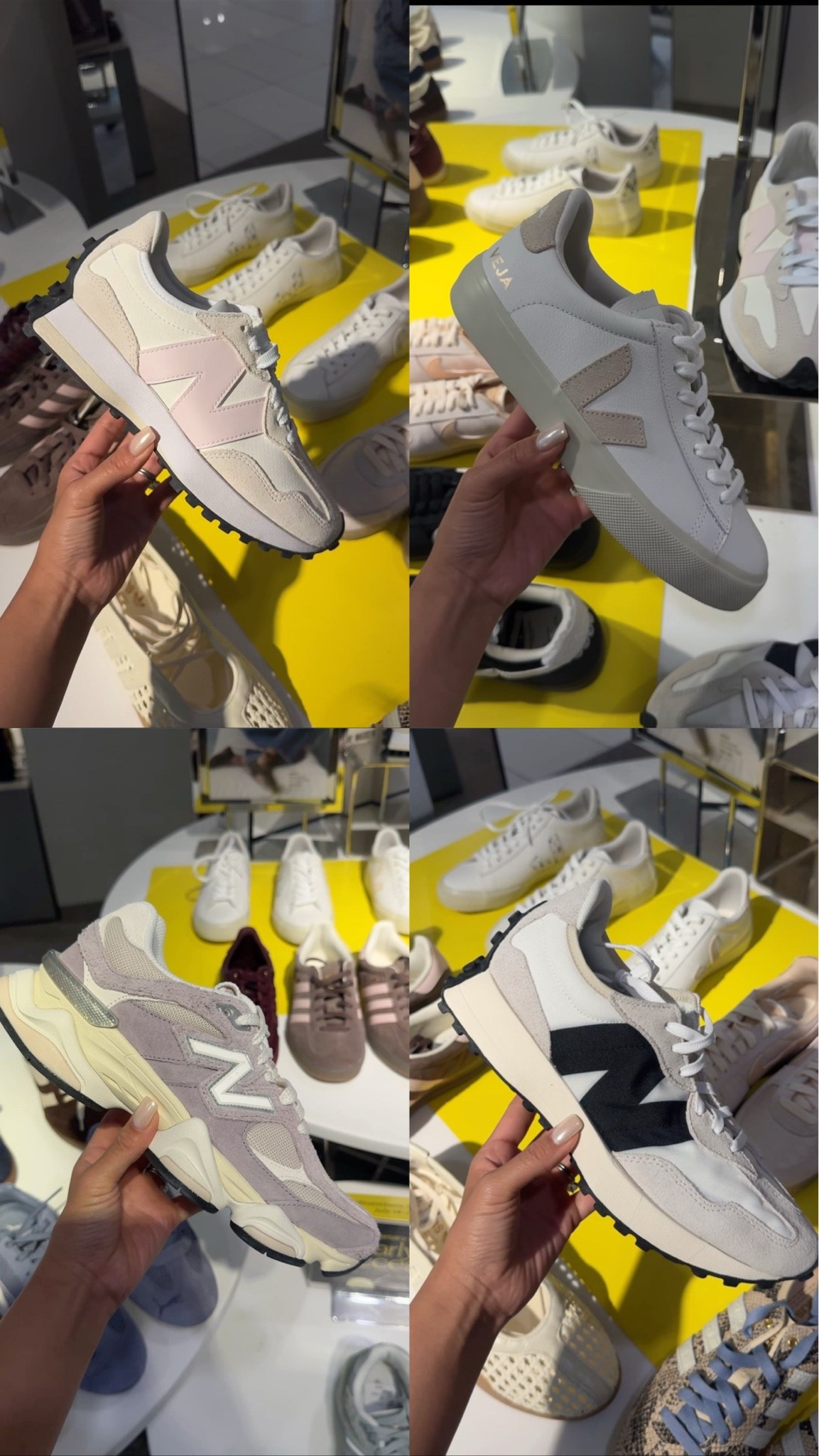 NSALE sneakers!!  Have and love all of these!

New Balance 327 - tts
New balance 9060 - size down half a size
Veja Campo - tts

#LTKSaleAlert