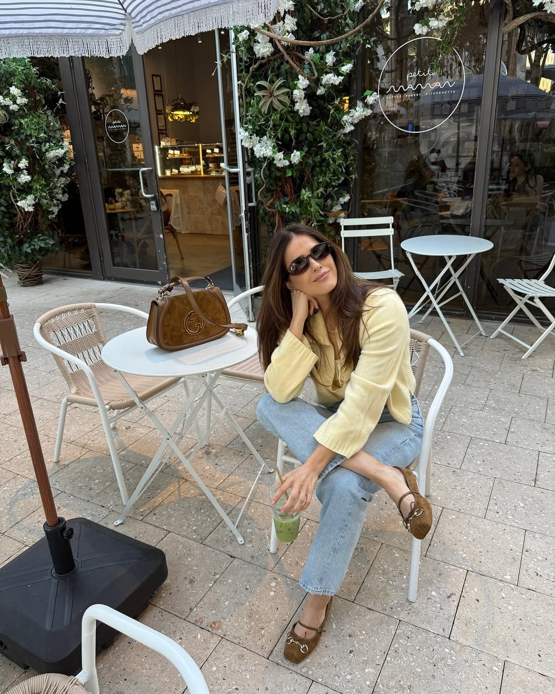 Matcha date 🍵 My exact Leset sweater is sold out but I linked similar🫶🏼 

 #LTKSeasonal #LTKStyleTip