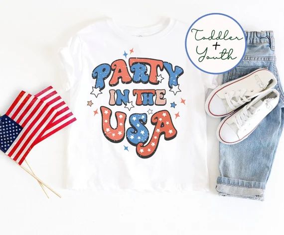 Party in the USA Kids Shirt  4th of July Children's Shirt | Etsy | Etsy (US)