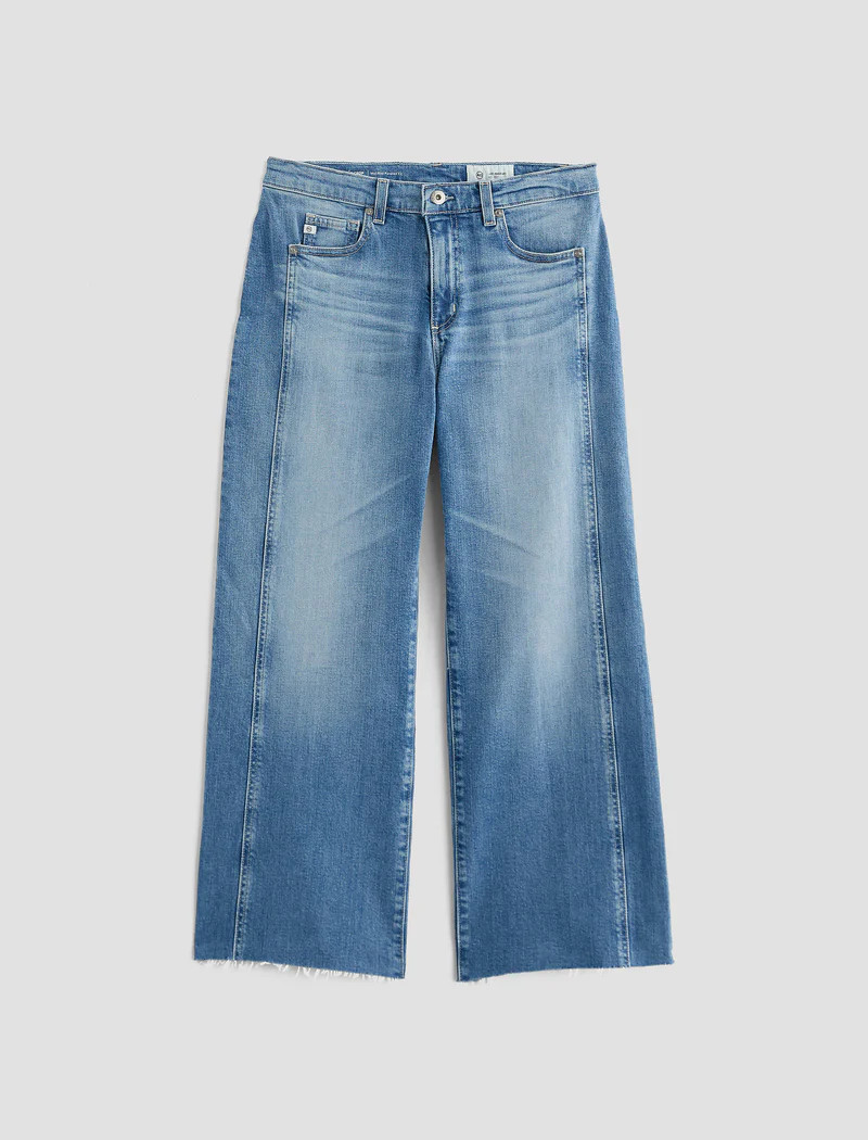 Saige Wide Leg Crop  Panel Jean | AG Jeans