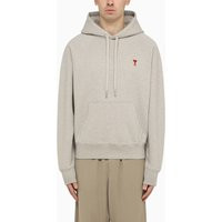 Ami Paris Ami De Coeur Ash Grey Hoodie | Balardi (US & Canada)