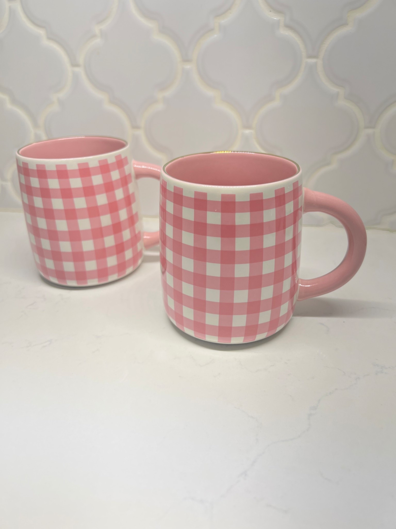 Sweetest Gingham mugs
Set of 2
Pink gold rim

#LTKValentine #LTKHome #LTKmorningroutine