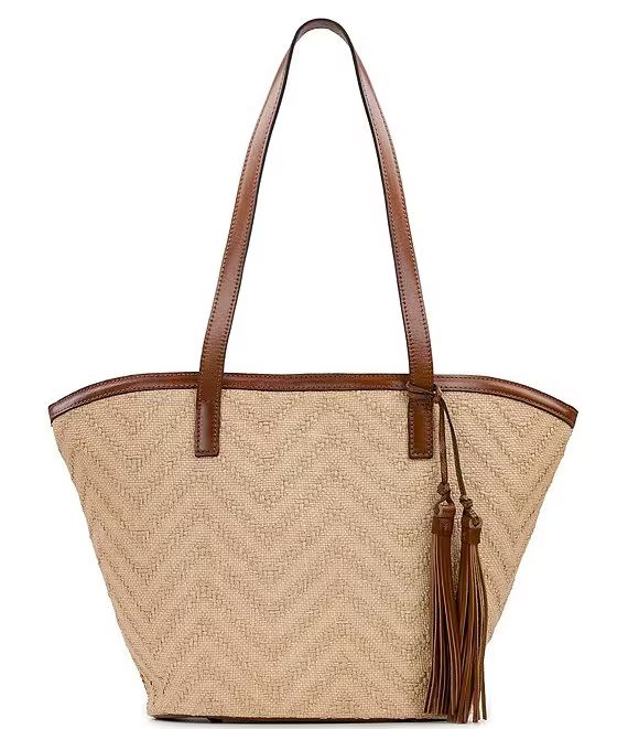 Patricia Nash Marconia Woven Zigzag Straw Tote Bag | Dillard's | Dillard's