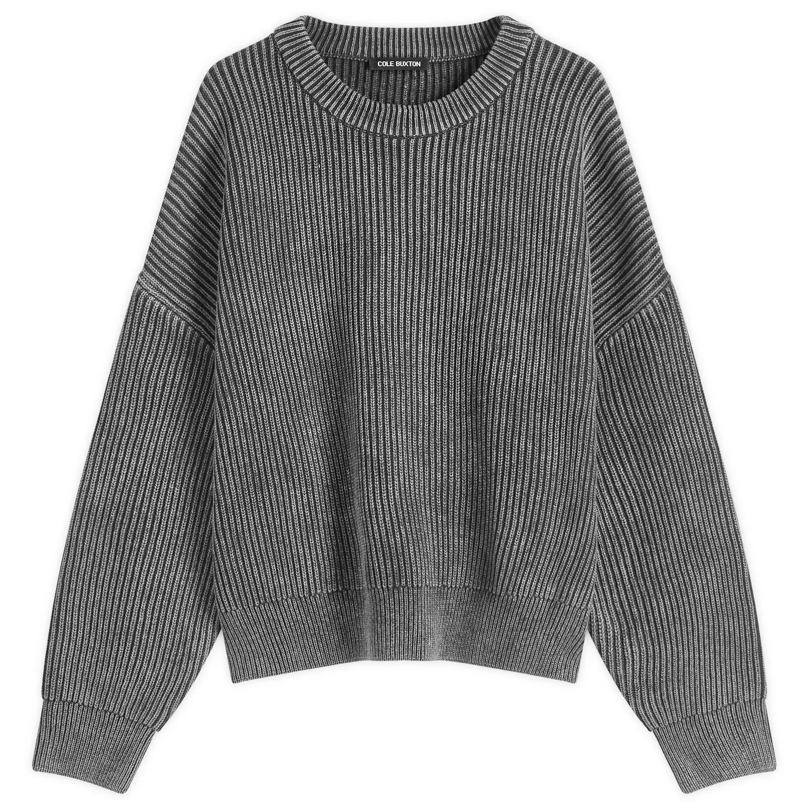 Cole Buxton Acid Wash Knit Sweatshirt | END. Clothing