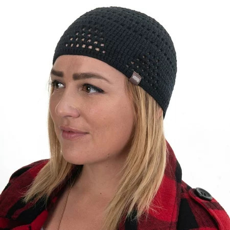 Handmade Skull Cap Beanie Kufi with Open Triangle Knit | Soft and Breathable Bamboo Cotton Crochet Streetwear Cap | Candid Signature | Walmart (US)
