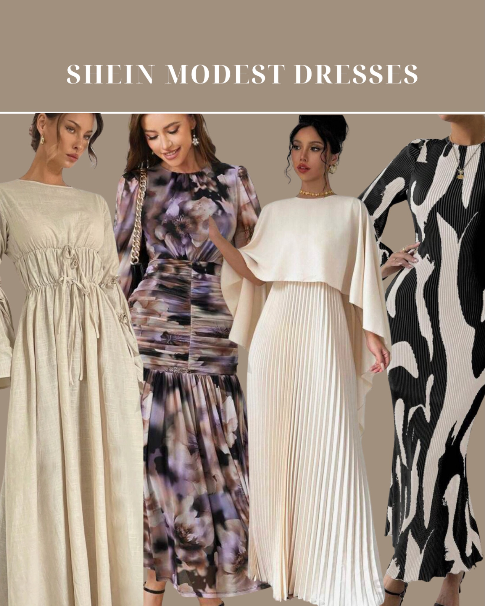 SHEIN Modest dresses.

Modest fashion, modest outfits, maxi dresses, modest dresses, SHEIN dresses

#sheindresses #modestfashion #maxidresses

#LTKFindsUnder50 #LTKStyleTip #LTKSaleAlert