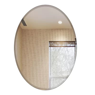 Gilman Oval Beveled Polish Frameless Wall Mirror with Hooks | Wayfair North America