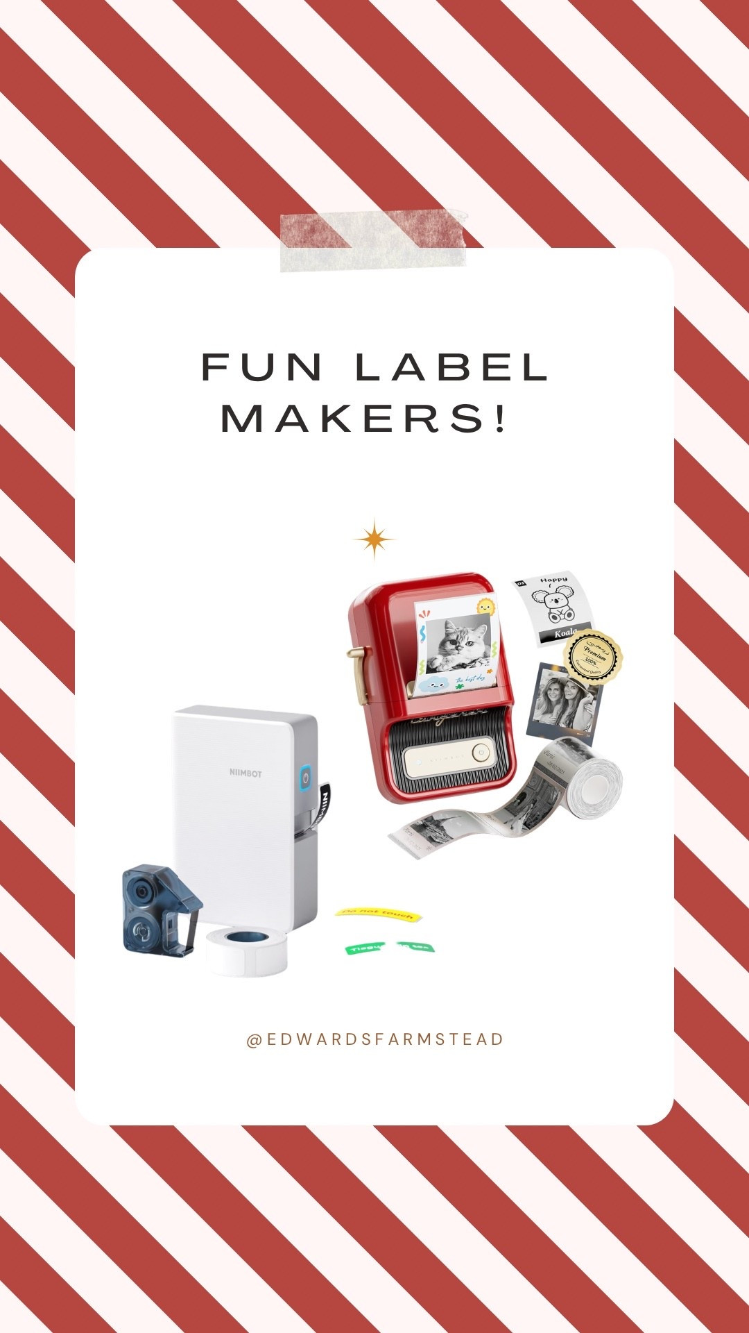Fun label makers for Christmas wrapping! 

#LTKSeasonal #LTKHoliday #LTKGiftGuide