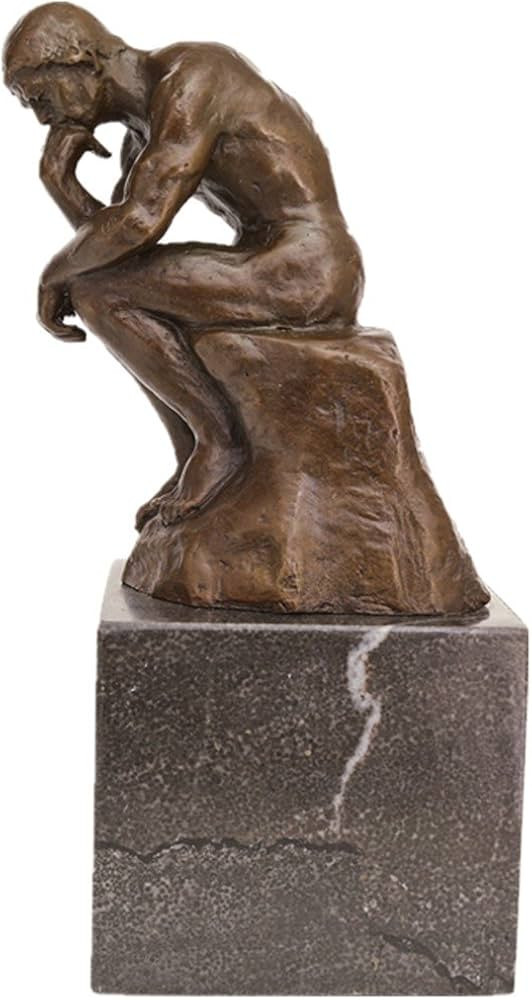 Toperkin Classical Rodin Statue Thinker Bronze Sculpture Home Decor Art Craft TPE-185 | Amazon (US)