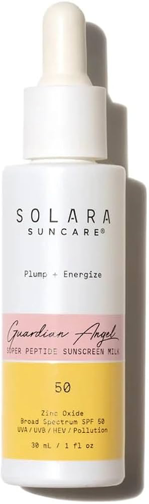 Solara Suncare - Guardian Angel Super Peptide Sunscreen Milk, SPF 50 | EWG Verified, Vegan, Cruel... | Amazon (US)