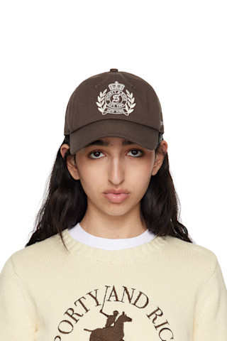 Sporty & Rich - Brown H&W Crest Cap | SSENSE