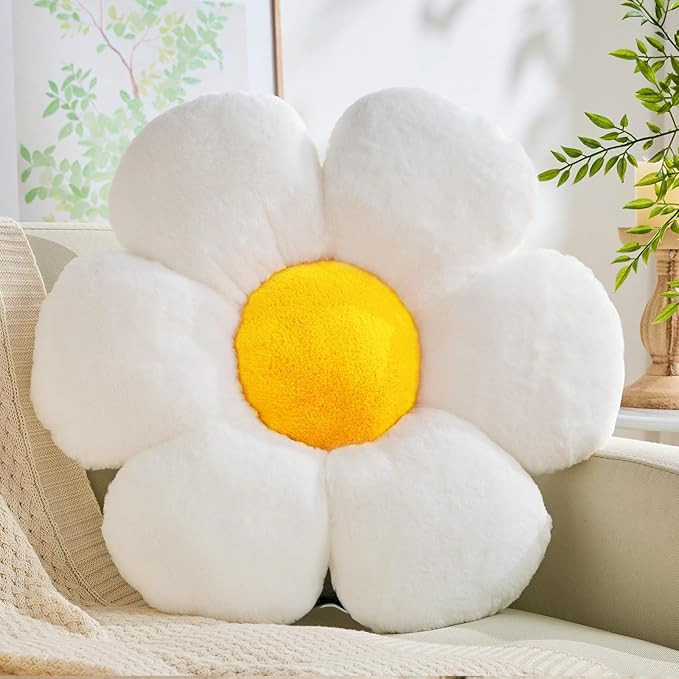 Flower Pillows Flower Shaped Throw Pillow Cute Daisy Flower Pillows Flower Seating Cushions for A... | Amazon (US)