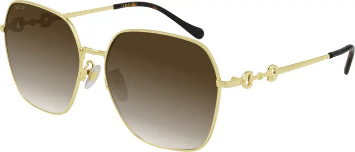 Gucci 60mm Gradient Square Sunglasses | Nordstrom | Nordstrom