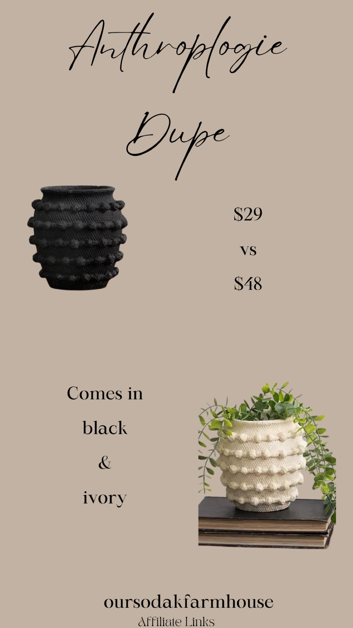 My favorite home decor dupe. Anthropologie minka cement textured case dupe. Cement textured pot, home, decor, vintage 

#LTKhome #LTKsalealert