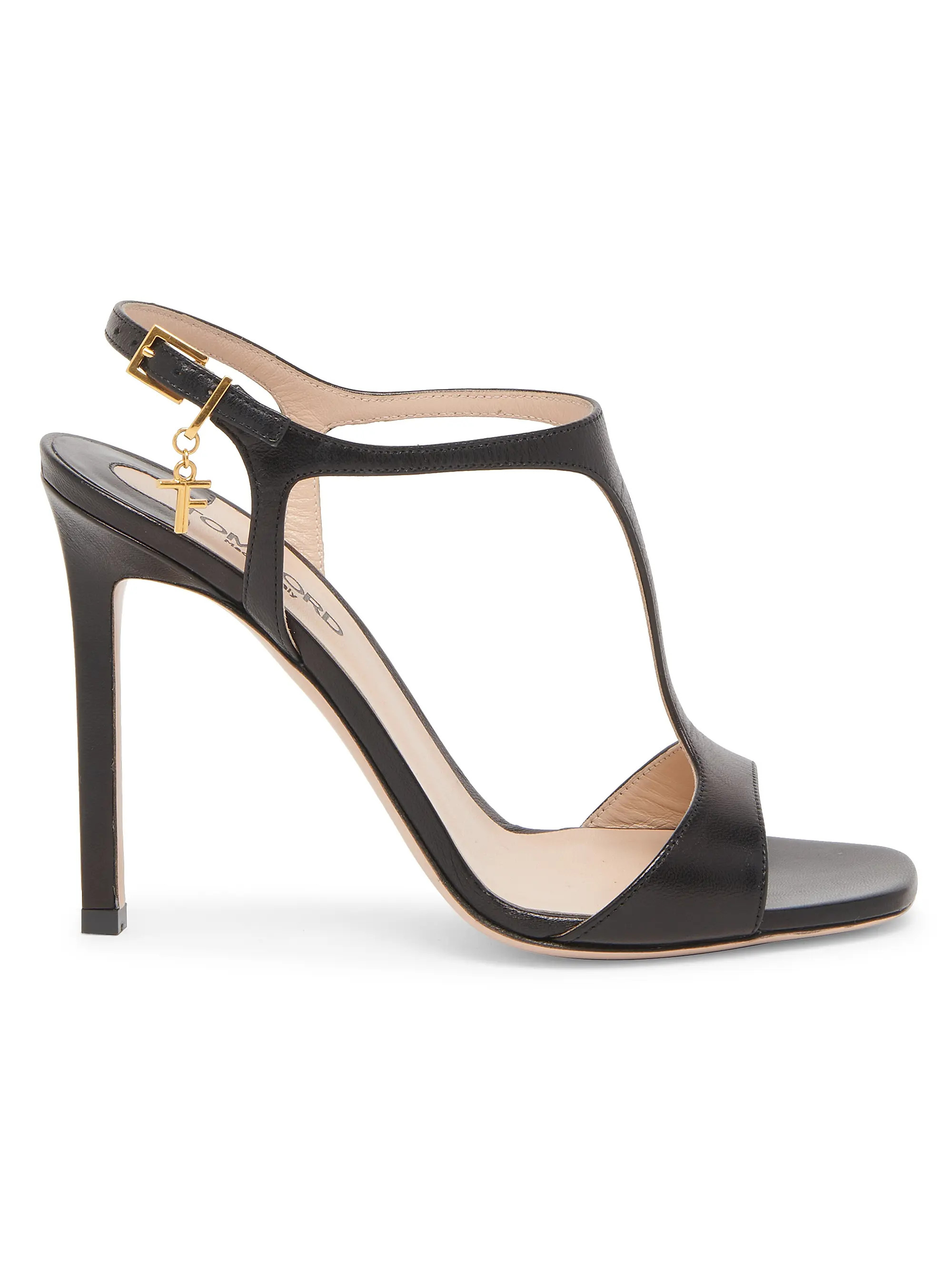 TOM FORD Angelina 105MM Leather Sandals | Saks Fifth Avenue | Saks Fifth Avenue