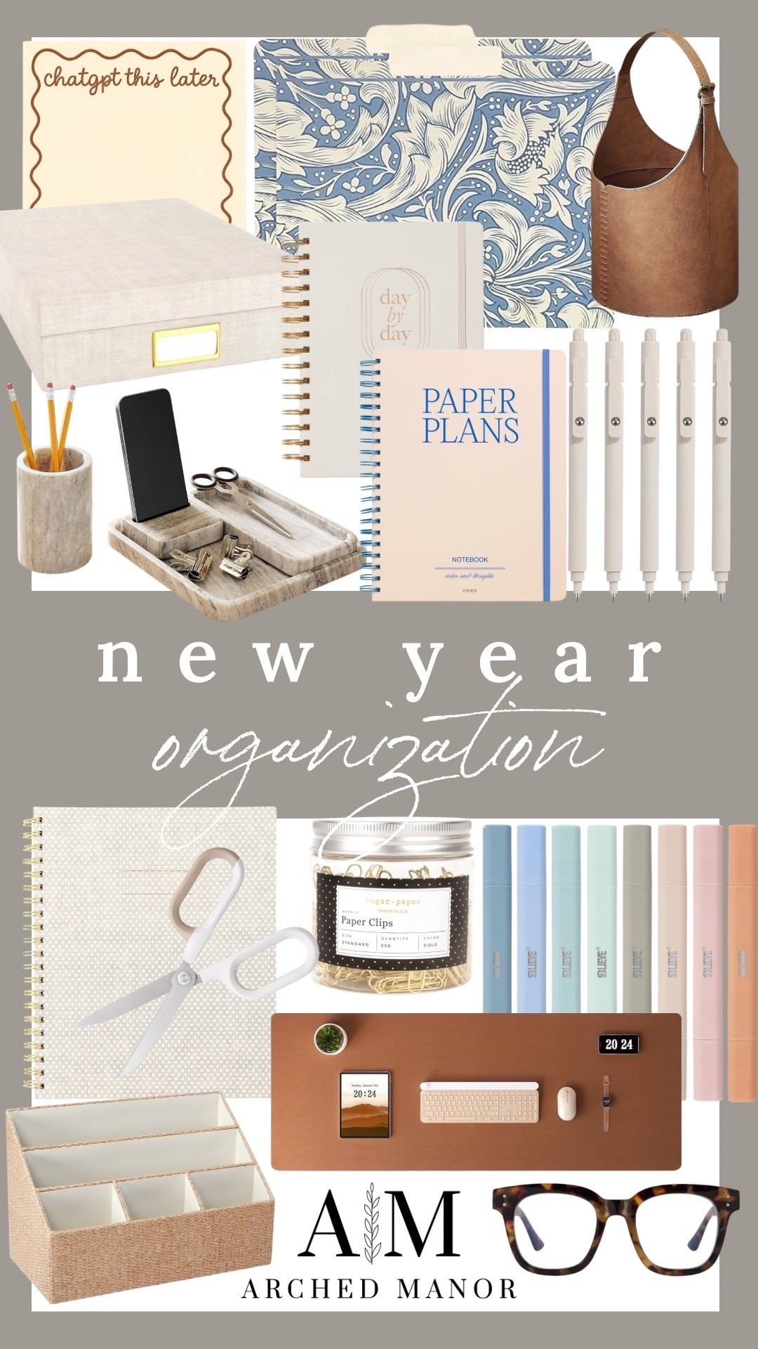 2026 is here! Take on the new year with organization and style in your home office. It helps when everything has a spot! 

#LTKSeasonal #LTKHome