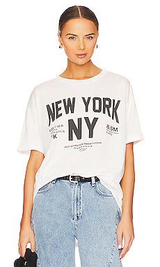 The Laundry Room Welcome To New York Oversized Tee in White from Revolve.com | Revolve Clothing (Global)