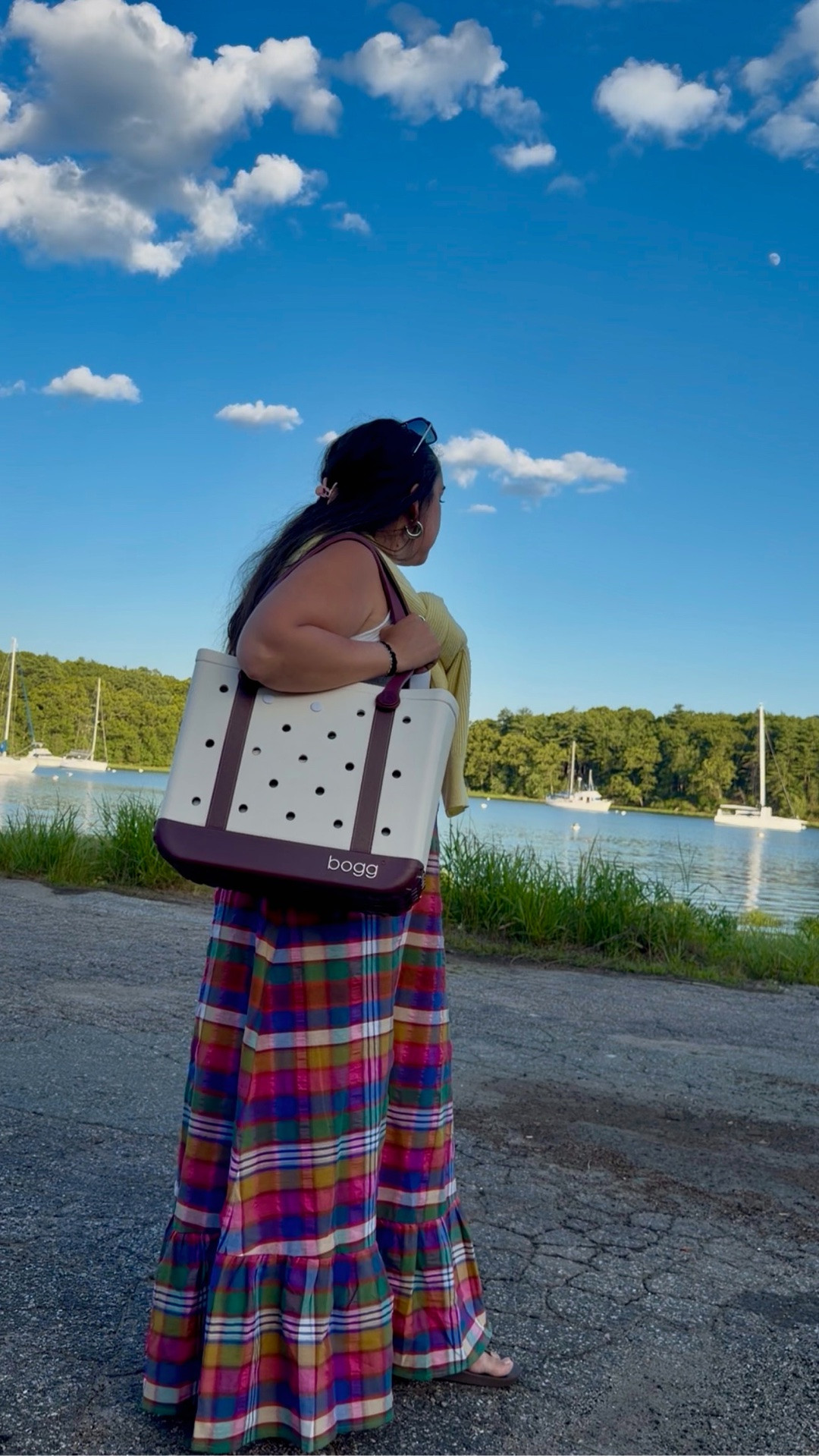 Madras plaid and an LLBean-inspired @boggbags. Our definition of summer perfection. 🎣☀️🦞 

I’m wearing a medium in my skirt but unfortunately it’s sold out in all size by xxl. Sign on for the waitlist.

My bogg bag is the medium size and while this color is sold out. There are a few other colors in large, medium and bitty.

#LTKdayinmylife #LTKootd #LTKPetite