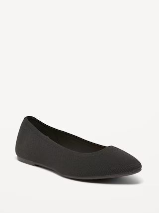 Soft-Knit Pointed-Toe Ballet Flats | Old Navy (US)