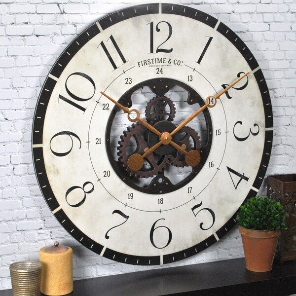 FirsTime Carlisle Gears Wall Clock | Bed Bath & Beyond