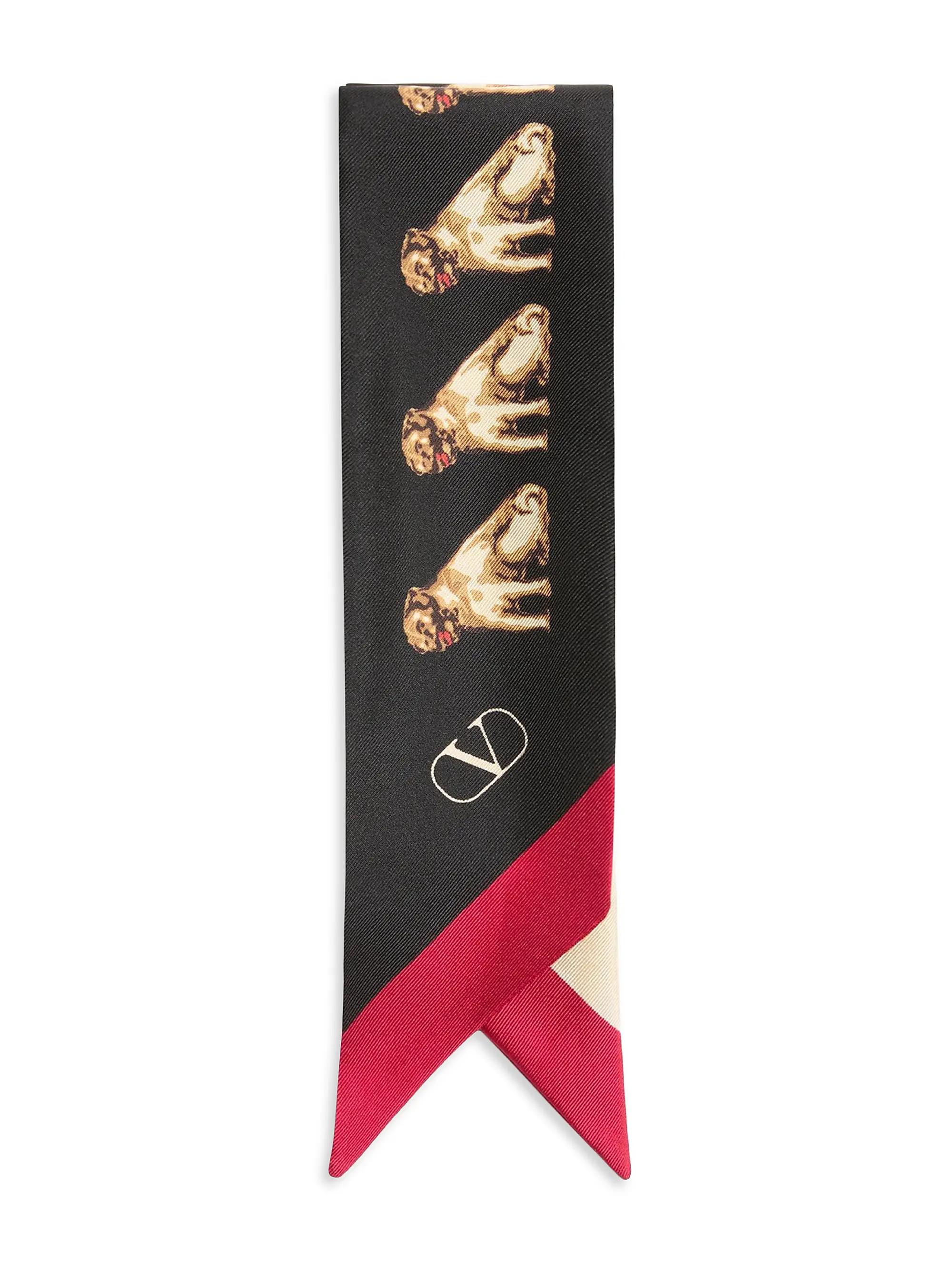 Valentino Garavani Petit Charles Silk Bandeau Scarf | Saks Fifth Avenue | Saks Fifth Avenue