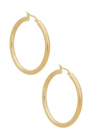 Electric Picks Jewelry Bleecker Hoop Earring in Gold from Revolve.com | Revolve Clothing (Global)