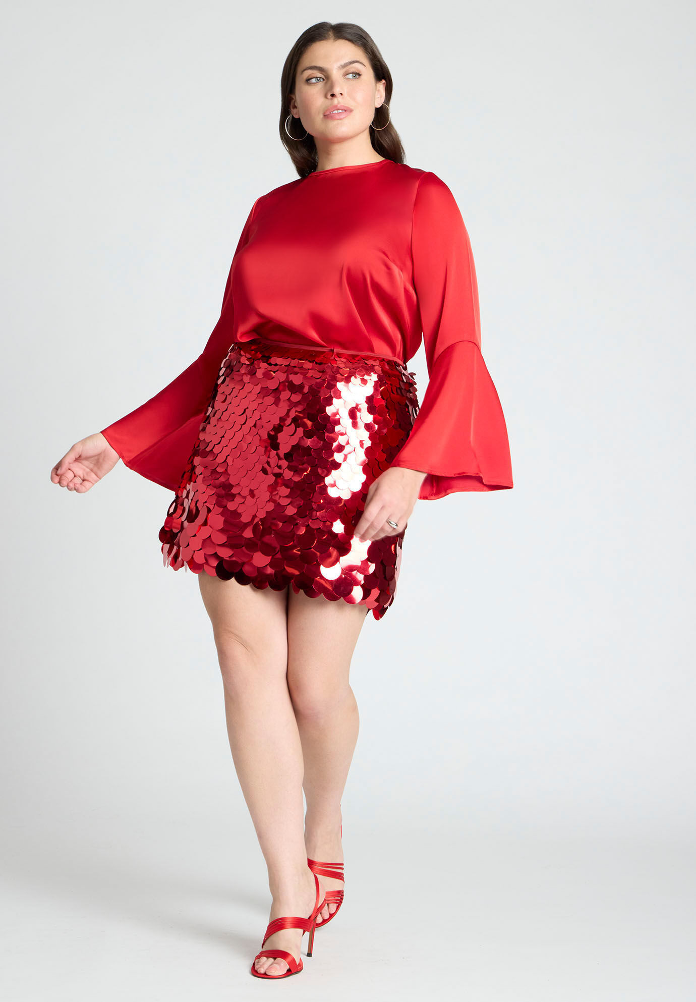 Paillette Sequin Mini Skirt | Eloquii