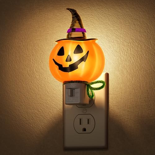 Pumpkin Halloween Night Light,3000K Night Lights Plug into Wall | Plug in Nightlight with 360° R... | Amazon (US)