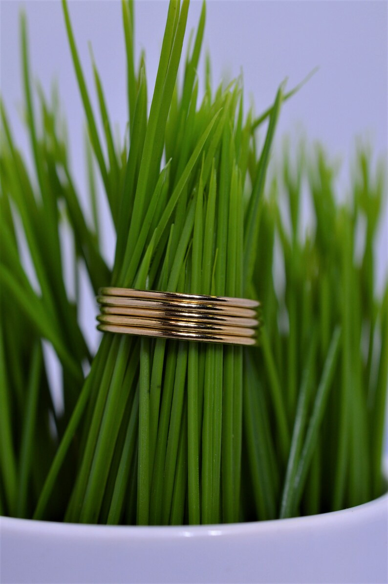 Gold Fill Ultra Thin Stacking Ring  Yellow Gold Smooth Skinny | Etsy | Etsy (US)