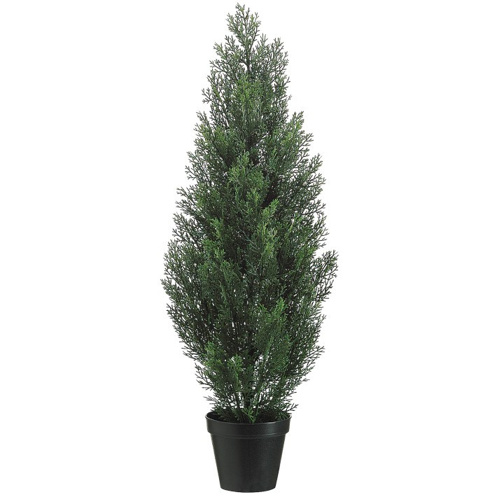 Faux Cedar Topiary in Plastic Pot | Williams-Sonoma