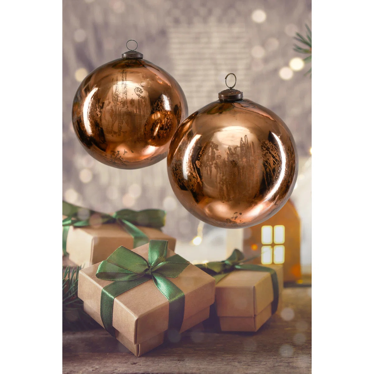 7.5'' Glass Ball Ornament (Set of 2) | Wayfair North America