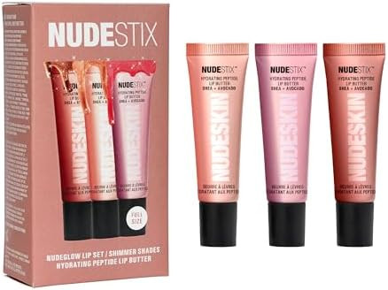 Nudestix Hydrating Peptide Lip Butter – Glossy Lip Balm with Avocado, Shea Butter & 2% Peptides... | Amazon (US)