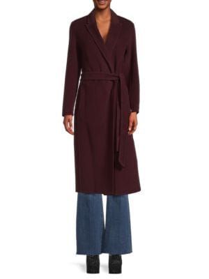 Peaked Lapel Wool & Cashmere Coat | Saks Fifth Avenue OFF 5TH