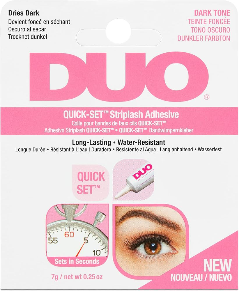 Duo Quick-Set Strip Lash Adhesive - Dark Tone, Long Lasting Lash Glue, Waterproof, Strong Hold fo... | Amazon (US)