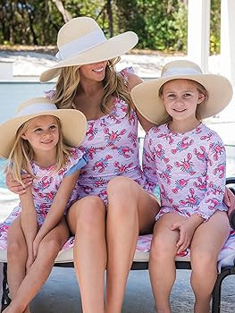 RuffleButts Baby/Toddler Girls Long Sleeve Rash Guard UPF50+ Sun Protected Bikini Swimsuit | Amazon (US)